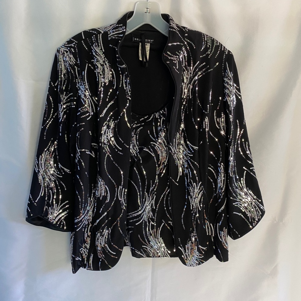 Dressy tank top and jacket set